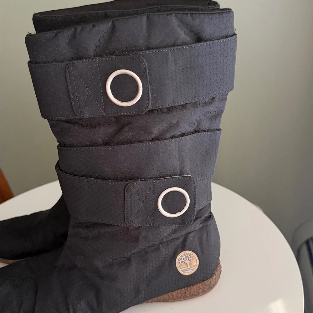 Timberland Thinsulate Insulated Nylon Boots Rubber Sole Belt Detail Winter 7